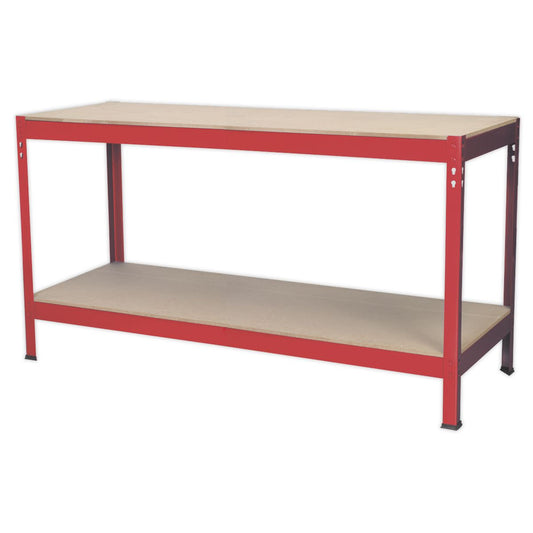 Sealey AP1535 Workbench 1.53m Steel Wooden Top