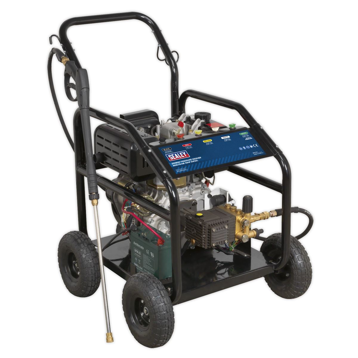 Sealey PWDM3600 Pressure Washer 290bar 900L/hr 10hp - Diesel