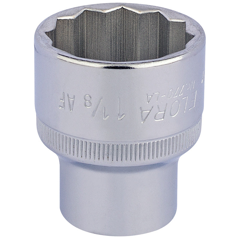 Elora 1.1/8" 1/2" Square Drive Bi-Hexagon Socket 24492