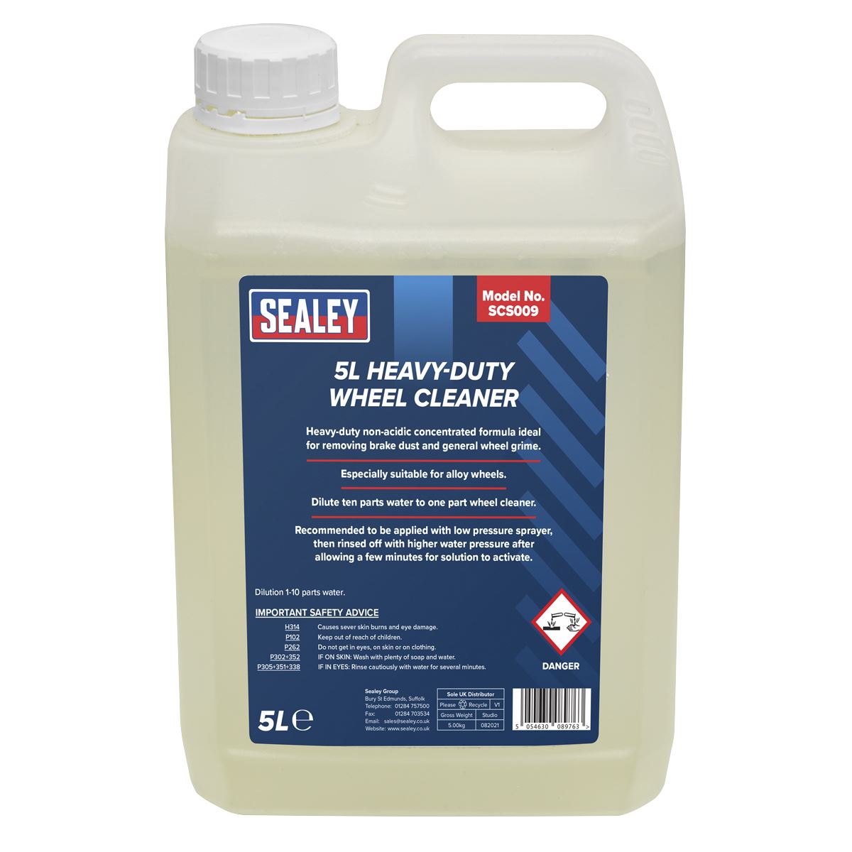 Sealey SCS009 Wheel Cleaner Heavy-Duty 5L