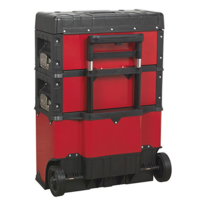 Sealey AP548 Mobile Steel/Composite Toolbox - 3 Compartment