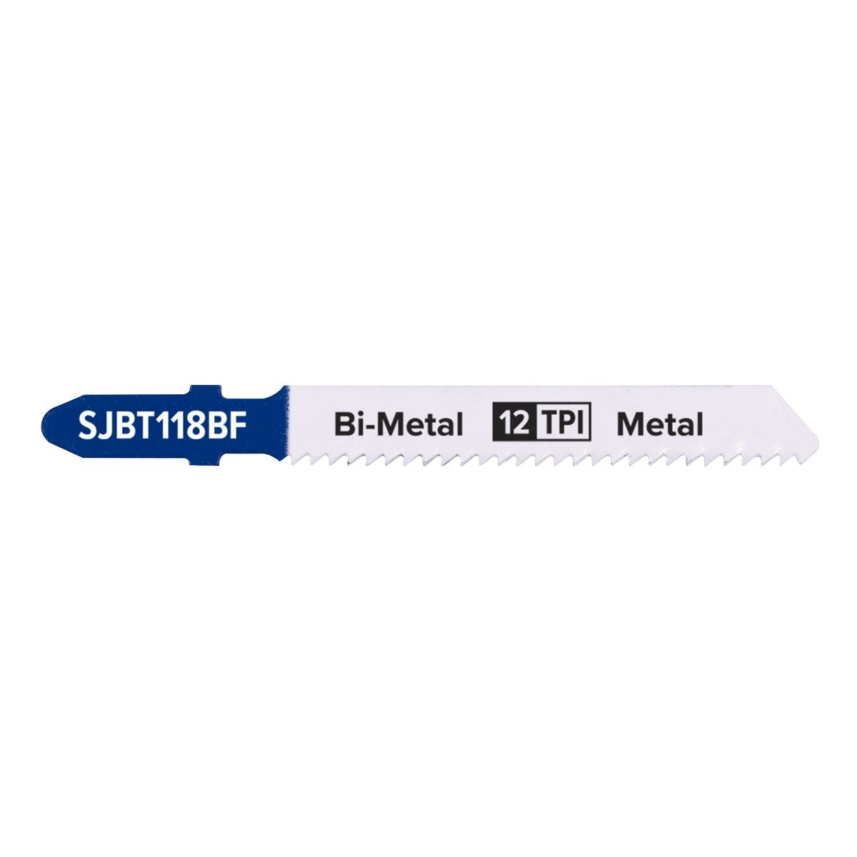 Sealey SJBT118BF Jigsaw Blade Metal 75mm 12tpi - Pack of 5