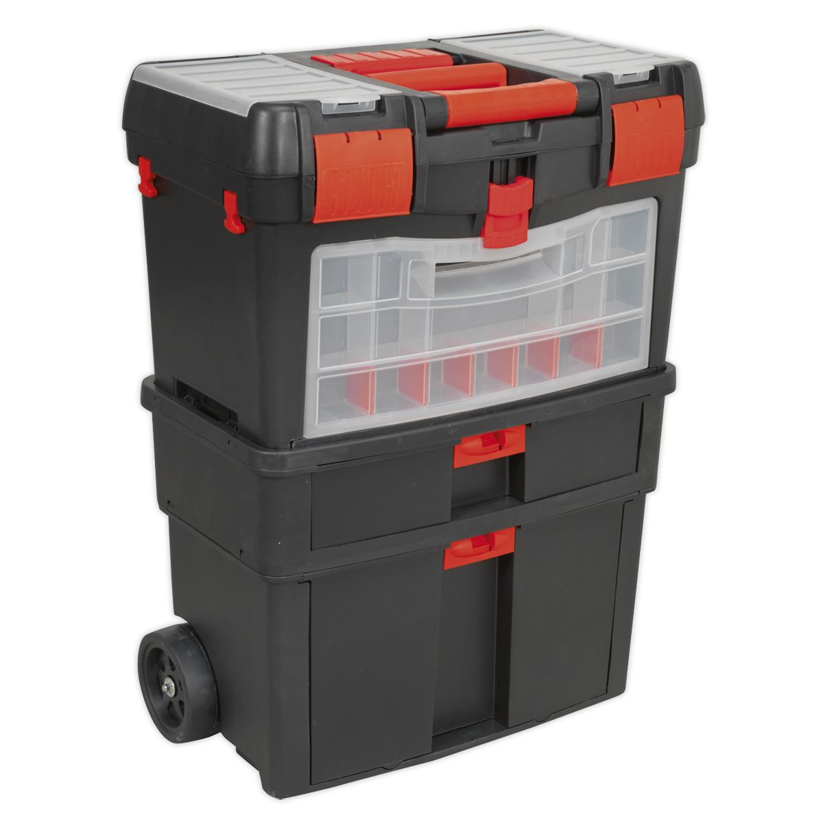 Sealey AP850 Mobile Toolbox with Tote Tray & Removable Assortment Box