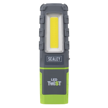 Sealey LED601G LED Twist Rechargeable Inspection Light 5W COB & 1W SMD