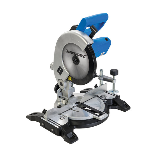 Silverline 1400W Compound Mitre Saw 210mm Chop Saw 230v - 262705