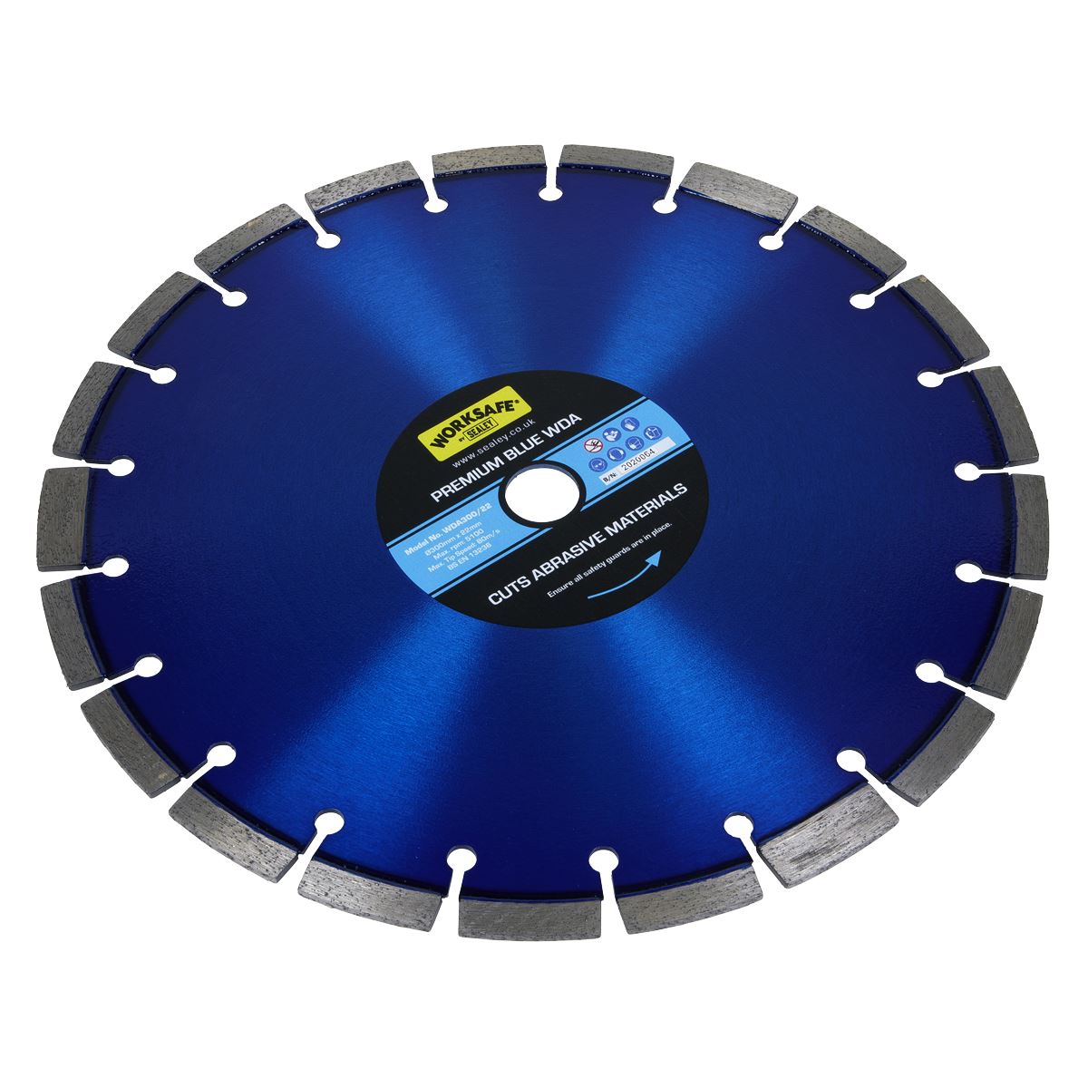 Sealey WDA300/22 Premium Blue WDA Diamond Blade Ø300 x 22mm