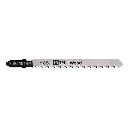 Sealey SJBT101BR Jigsaw Blade Hard Wood Downward Cut 100mm 10tpi - Pack of 5