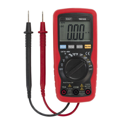 Sealey TM102 Professional Auto-Ranging Digital Multimeter - 8-Function