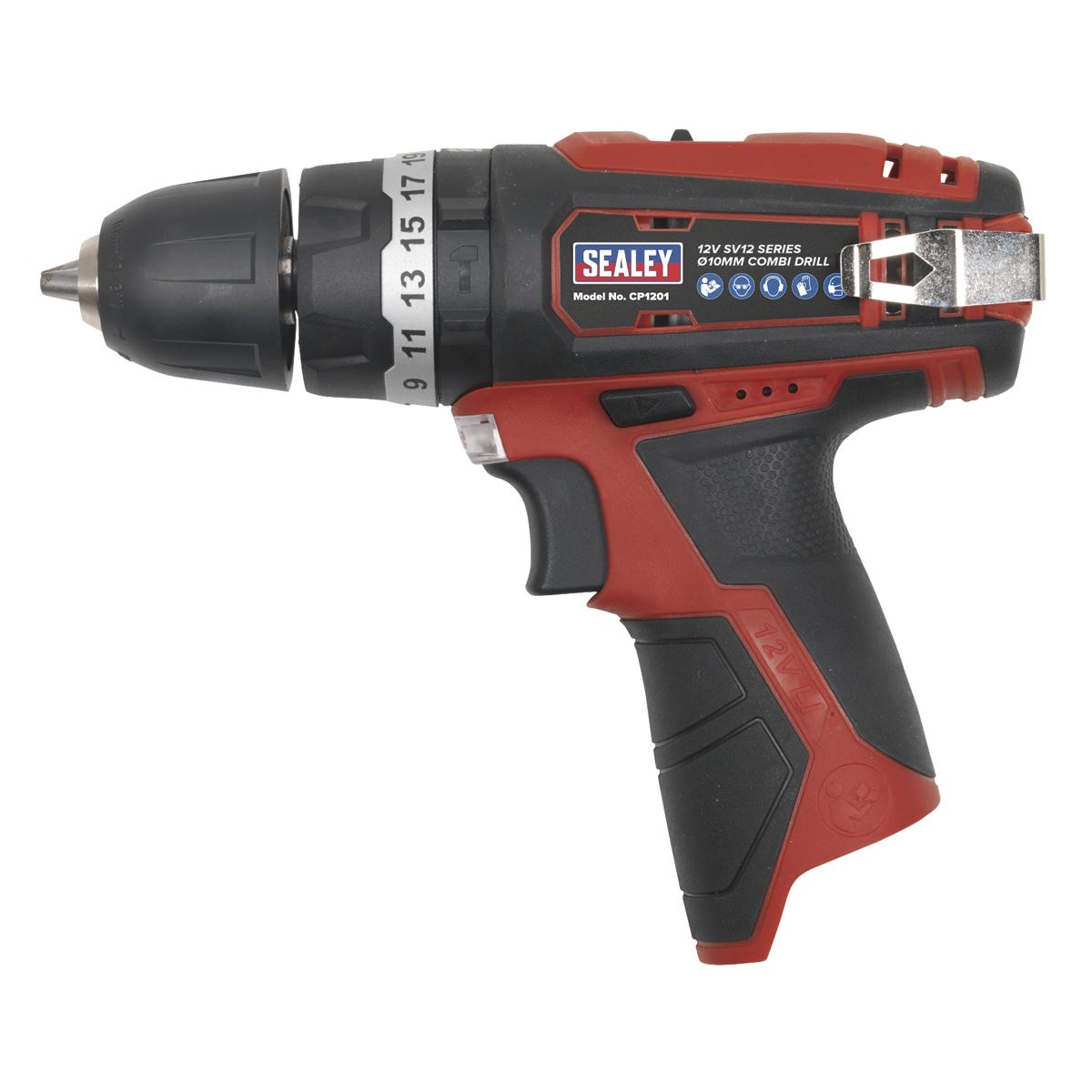 Sealey CP1201 Cordless Combi Drill Ø10mm 12V SV12 Series - Body Only