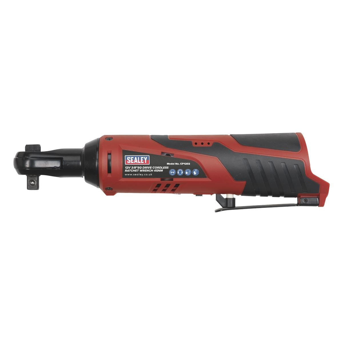 Sealey CP1202 Cordless Ratchet Wrench 3/8"Sq Drive 12V SV12 Series - Body Only