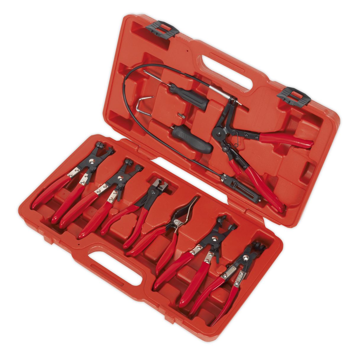 Sealey VS1662 Hose Clip Removal Tool Set 9pc