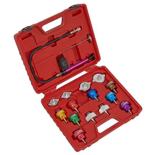 Sealey VS006 Cooling System Pressure Test Kit 16pc