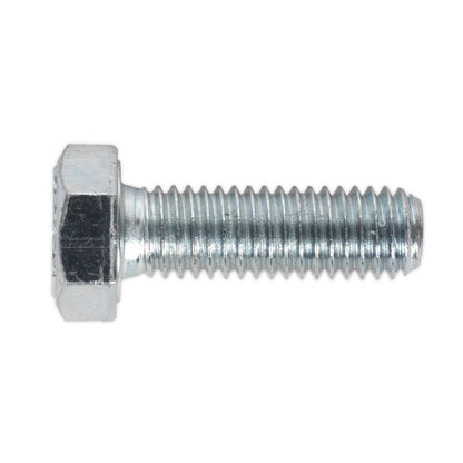 Sealey SS825 HT Setscrew M8 x 25mm 8.8 Zinc Pack of 50