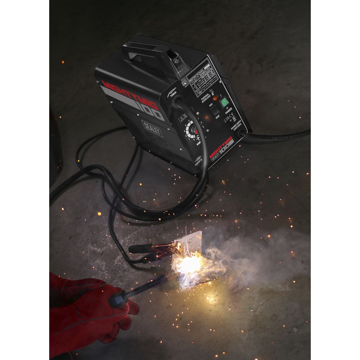 Sealey MIGHTYMIG100 Gasless MIG Welder 100A 230V