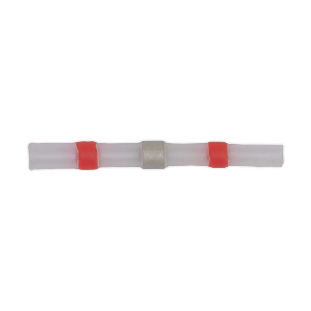 Sealey RTSSB25 Heat Shrink Butt Connector Solder Terminal 22-18 AWG Red Pack of 25-McCormickTools