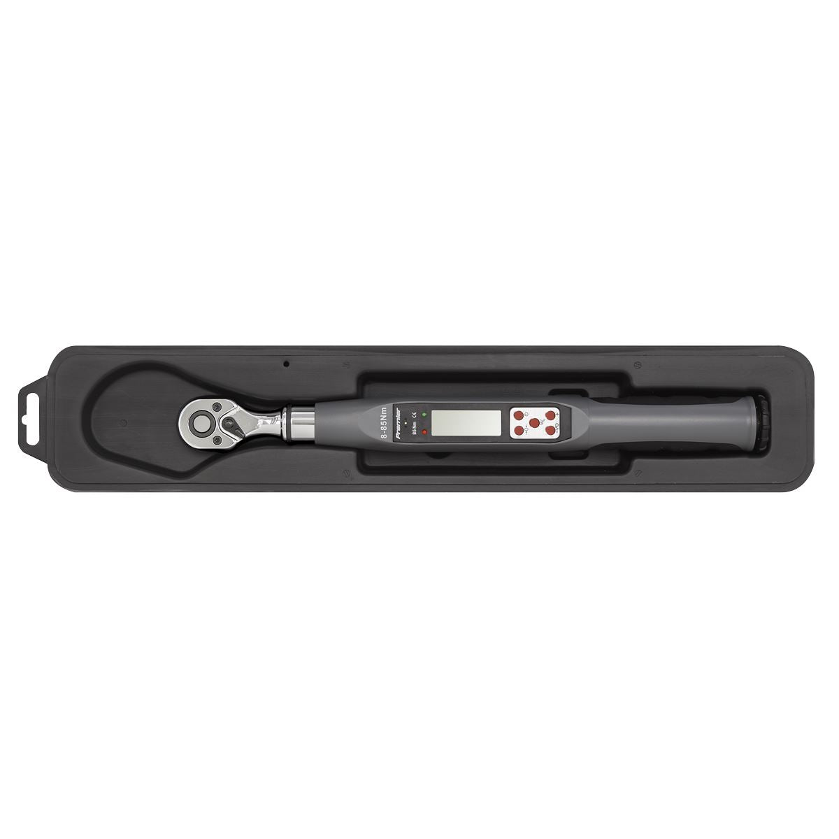 Sealey STW308 Torque Wrench Digital 3/8"Sq Drive 8 - 85Nm(5.9 - 62.7lb.ft)