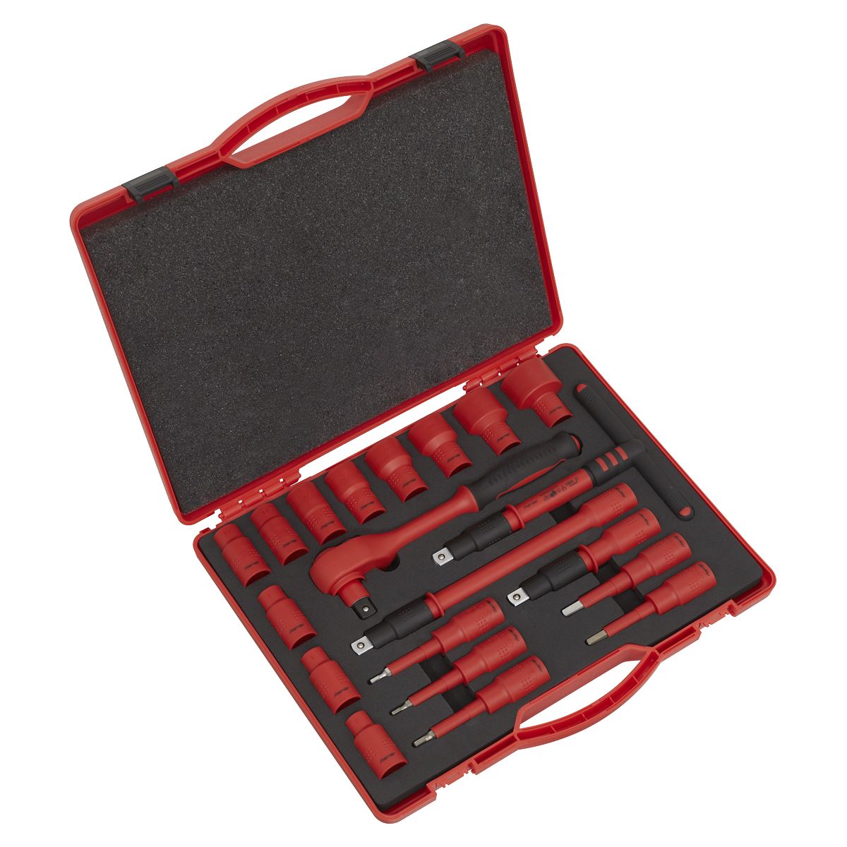 Sealey AK7941 Insulated Socket Set 20pc 1/2"Sq Drive WallDrive® VDE Approved