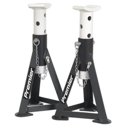 Sealey AS3 Premier Axle Stands (Pair) 3 Tonne Capacity per Stand - White