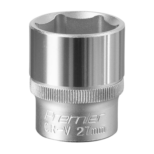 Sealey S1227 WallDrive® Socket 27mm 1/2"Sq Drive-McCormickTools