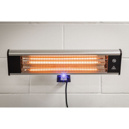 Sealey IWMH1809R High Efficiency Carbon Fibre Infrared Wall Heater 1800W/230V