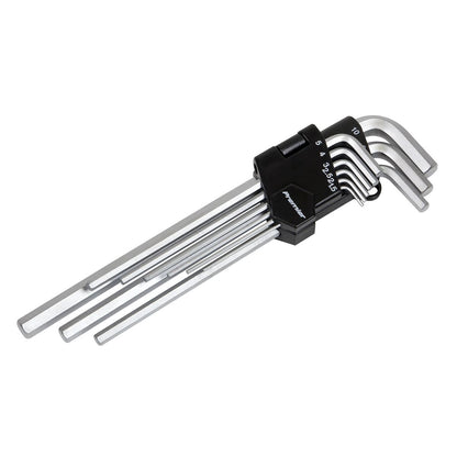 Sealey AK7137 Hex Key Set 9pc Extra-Long Metric