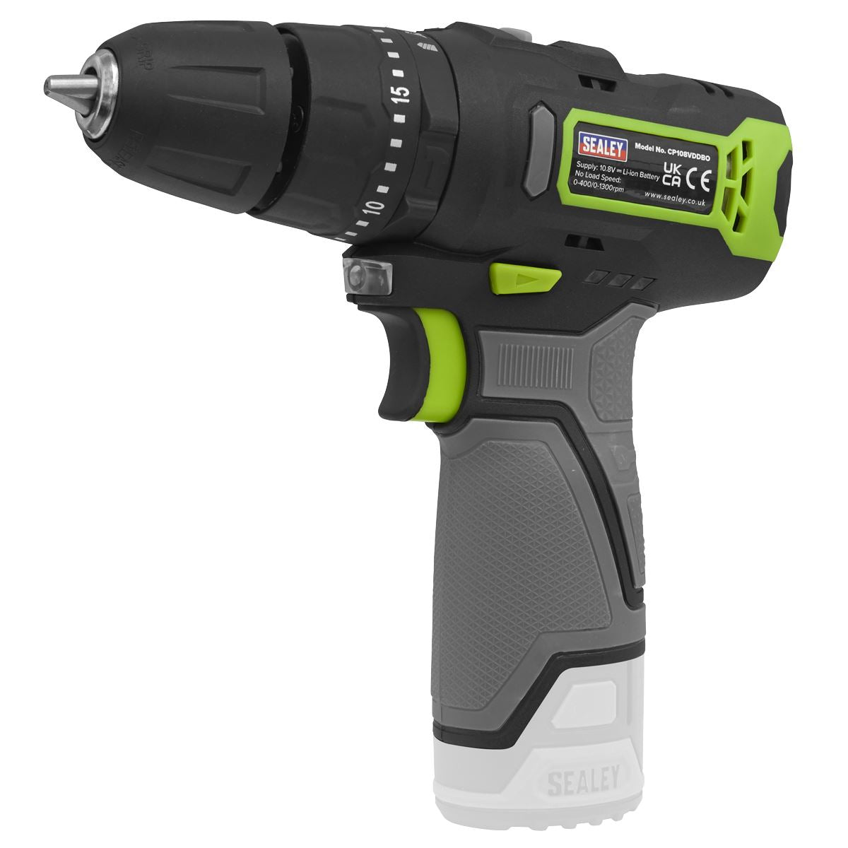 Sealey CP108VCOMBO3EU 2 x 10.8V SV10.8 Series Combi Drill & Impact Driver Kit - 2 Batteries & Euro Plug