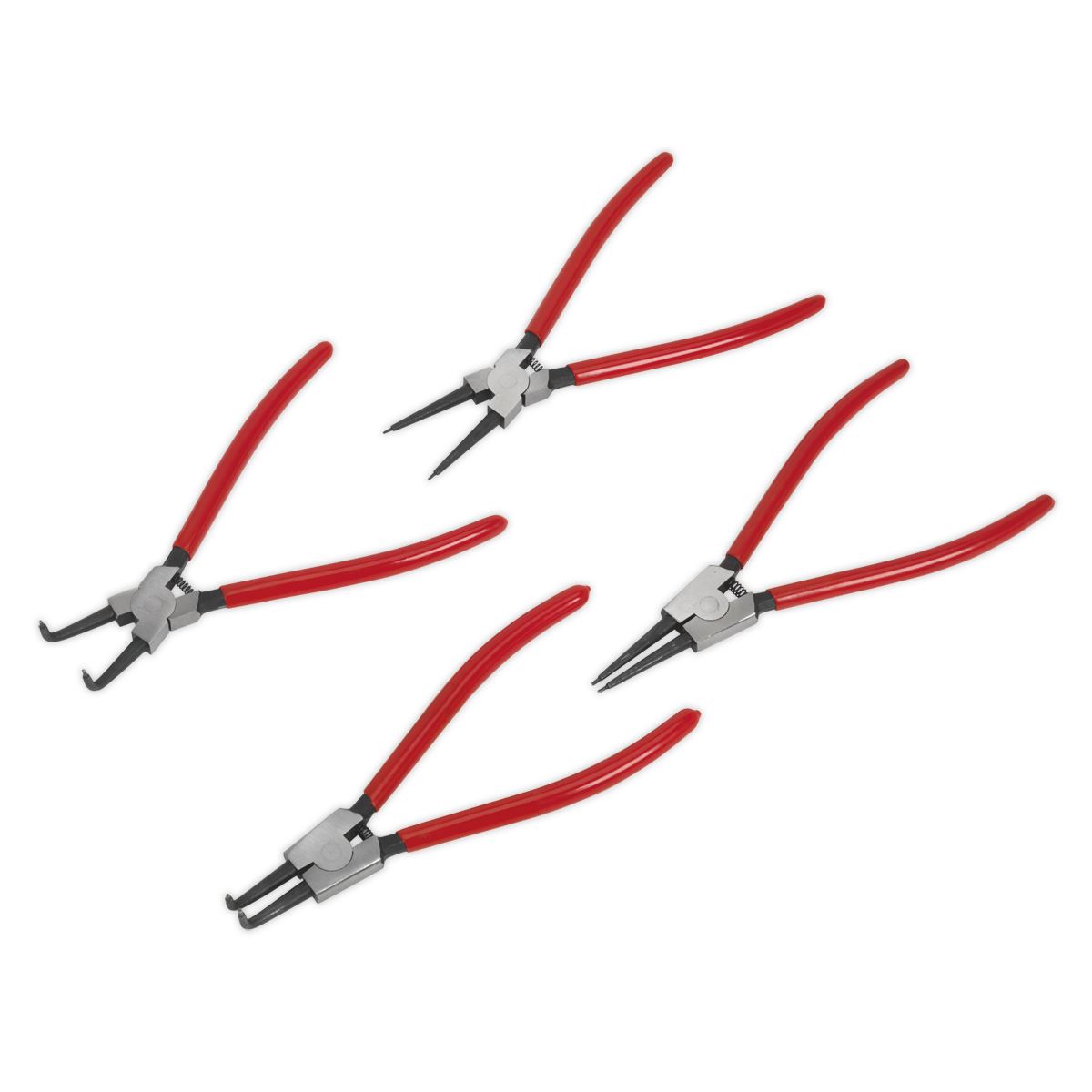 Sealey AK8456 Internal/External Circlip Pliers Set 4pc 230mm