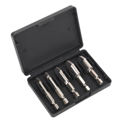 Sealey AK7228 HSS Screw Extractor Set 5pc