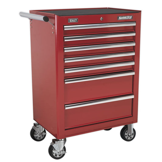 Sealey AP26479T Rollcab 7 Drawer with Ball-Bearing Slides - Red