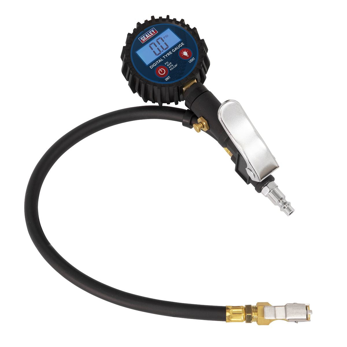 Sealey SA400 Digital Tyre Inflator with Clip-On Connector