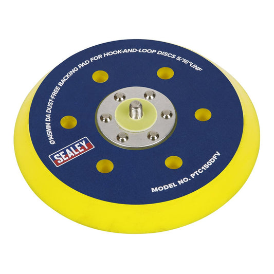 Sealey PTC150DFV DA Dust-Free Backing Pad for Hook-and-Loop Discs Ø145mm 5/16"UNF