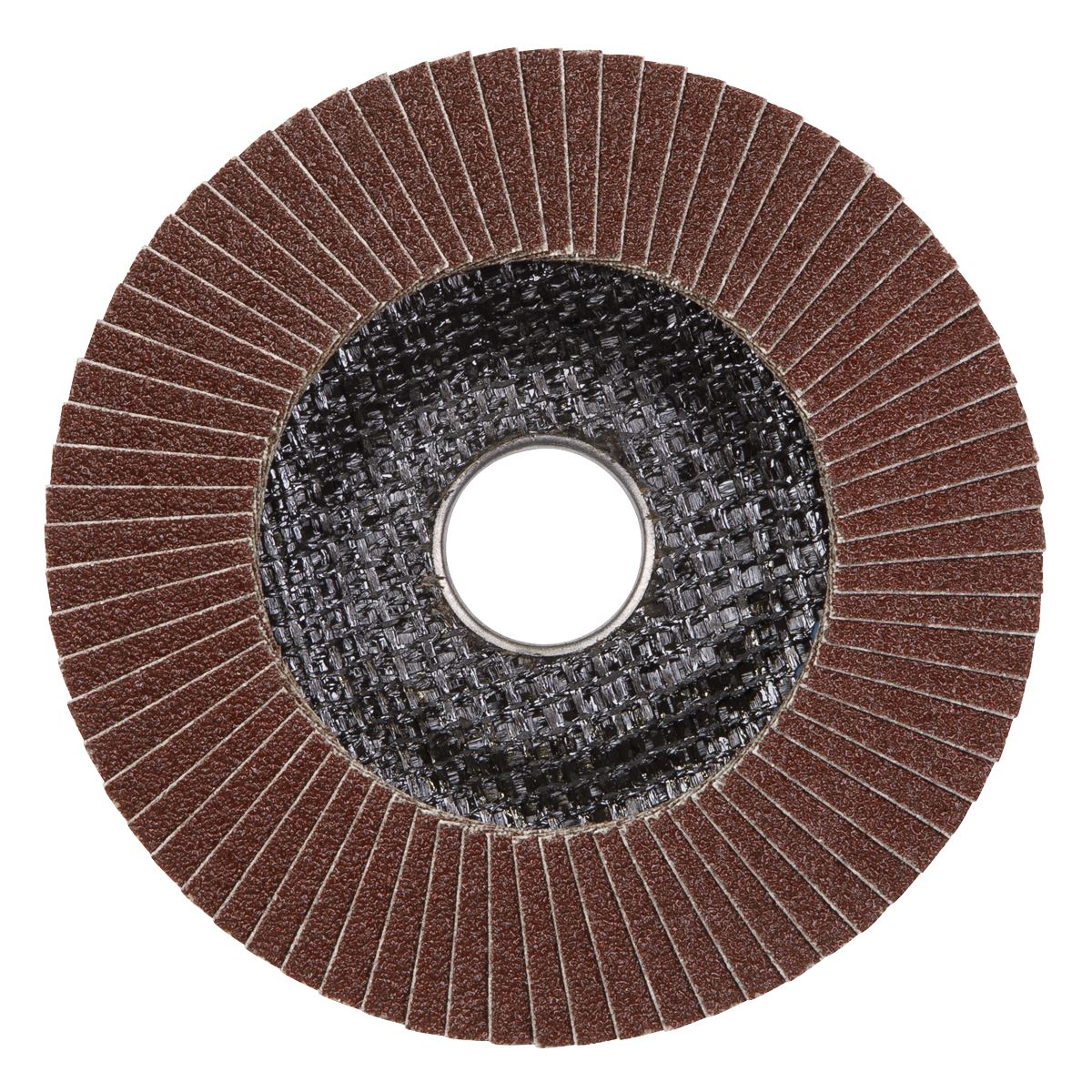 Sealey FD10040E Flap Disc Aluminium Oxide Ø100mm Ø16mm Bore 40Grit