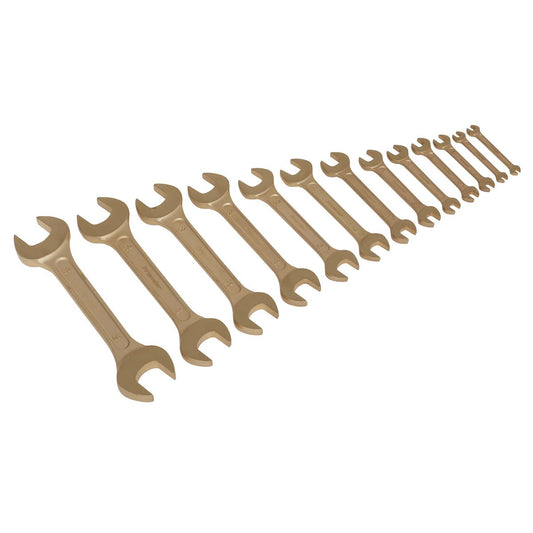 Sealey NS015 Double Open-End Spanner Set 13pc Non-Sparking