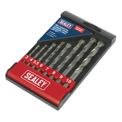 Sealey AK5708 Tungsten Carbide Tipped Masonry Drill Bit Set 8pc