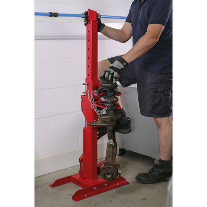 Sealey RE2311 Coil Spring Compressing Station with Gauge Hydraulic 2000kg Capacity