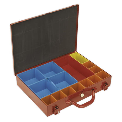 Sealey APMC15 Metal Case with 15 Storage Bins