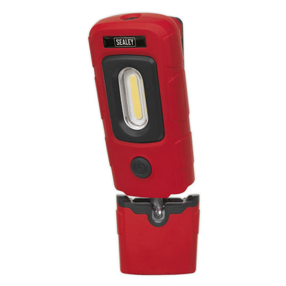 Sealey LED3601R Rechargeable 360° Inspection Light 3W COB & 1W SMD LED Red Lithium-Polymer