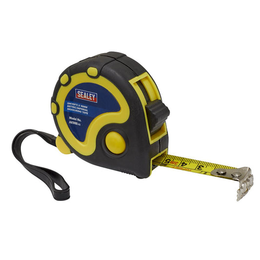 Sealey AK988 Rubber Tape Measure 3m(10ft) x 16mm - Metric/Imperial