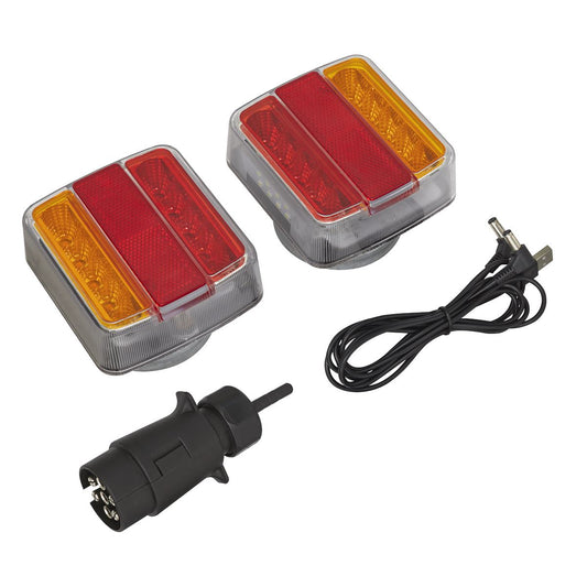 Sealey TB18LEDW Wireless SMD LED Trailer Light Set 2pc