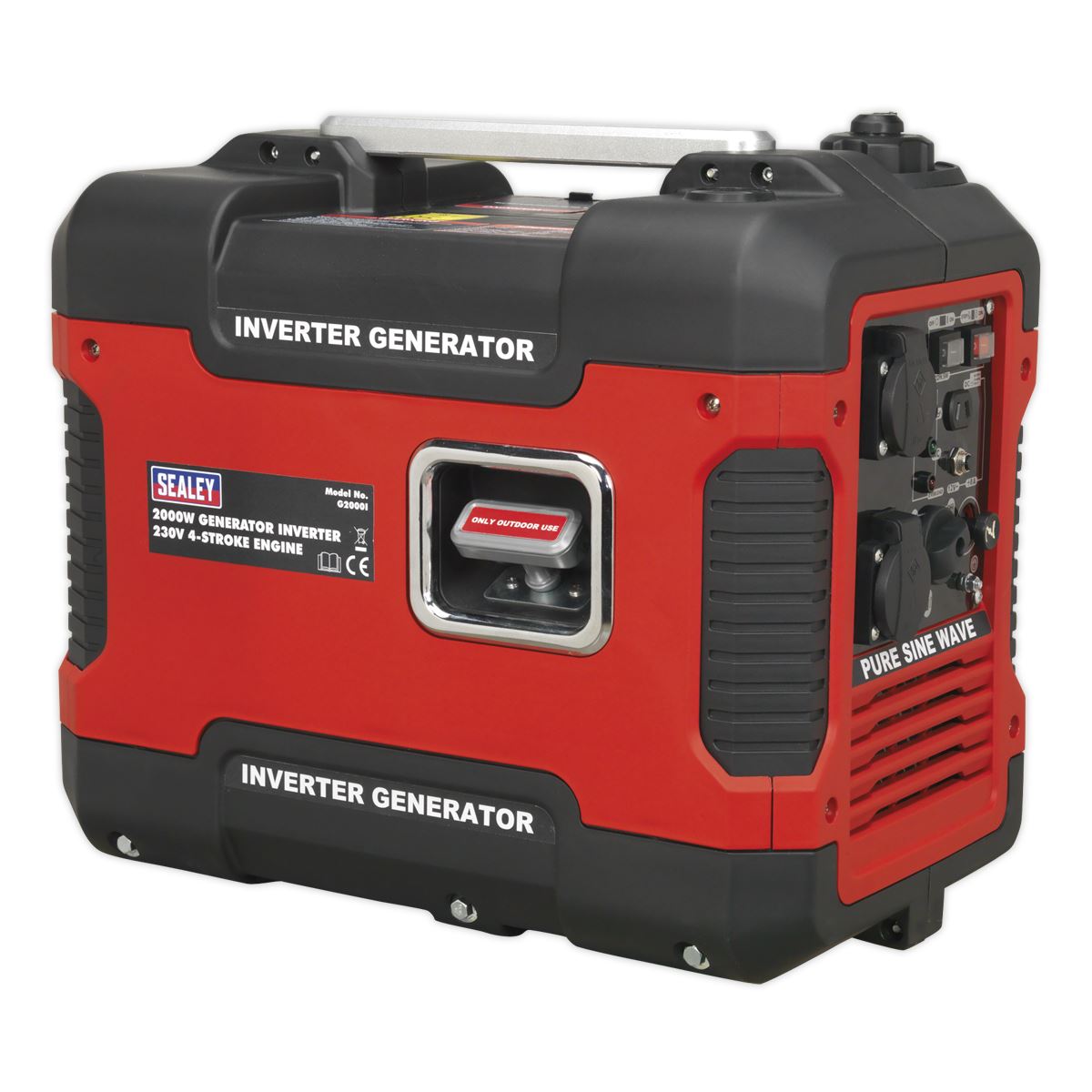 Sealey G2000I Inverter Generator 2000W 230V 4-Stroke Engine