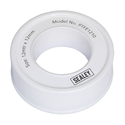 Sealey PTFE1210 PTFE Thread Sealing Tape 12mm x 12m Pack of 10