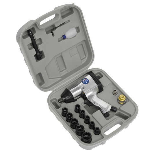 Sealey SA2/TS Air Impact Wrench Kit with Sockets 1/2"Sq Drive