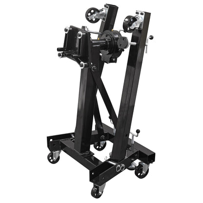 Sealey ES680D Folding 360º Rotating Engine Stand with Geared Handle Drive 680kg Capacity