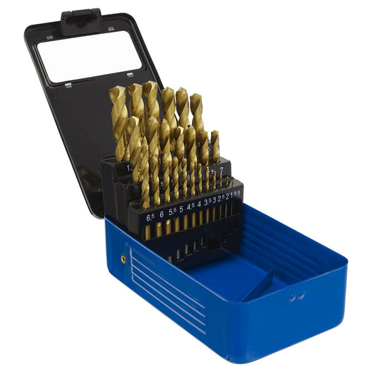 Sealey AK4725 HSS Fully Ground Drill Bit Set 25pc DIN 338 Metric