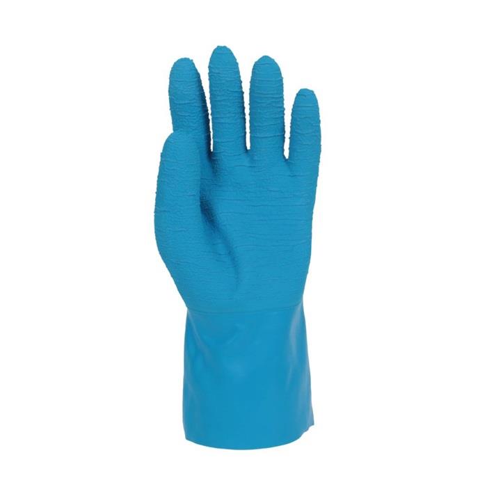 Polyco BGG Blue Grip Crinkle Latex Cold Heat Contact Gauntlet Gloves