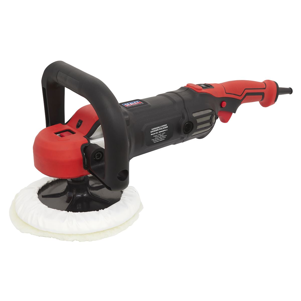 Sealey MS925PS Sander/Polisher Ø180mm Variable Speed 1400W/230V