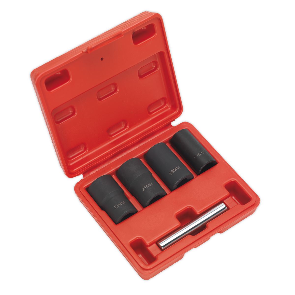 Sealey SX201 Locking Wheel Nut Removal Set 5pc 1/2"Sq Drive-McCormickTools