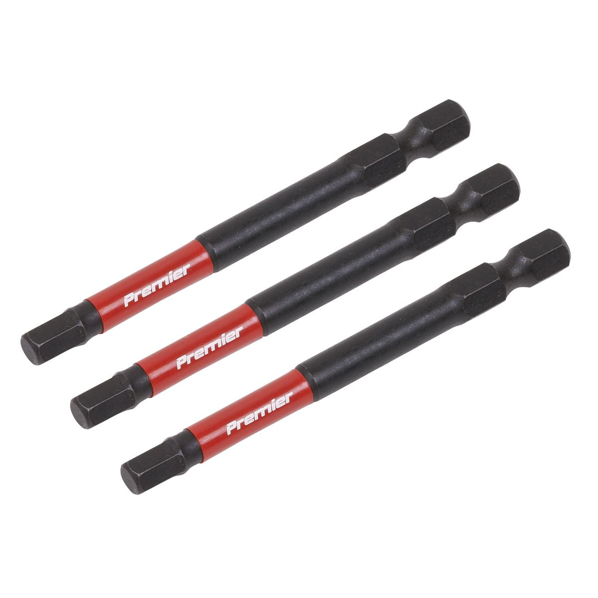 Sealey AK8263 Hex 5mm Impact Power Tool Bits 75mm - 3pc