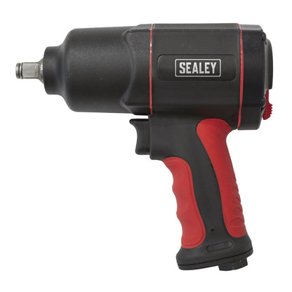 Sealey GSA6006 Composite Air Impact Wrench 1/2"Sq Drive Twin Hammer