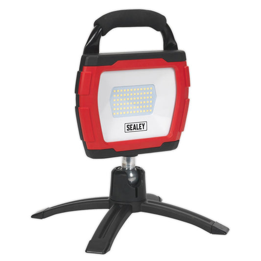 Sealey LED360FR Rechargeable 360° Floodlight 36W SMD LED Portable Red Lithium-ion